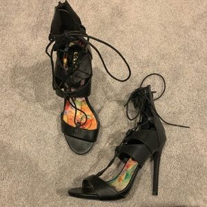 Sexy strappy heel